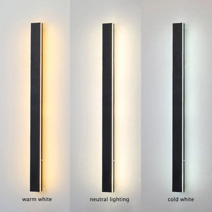 Buitenlamp Wandlamp LED Zwart Aluminium IP65 30-200cm Modern