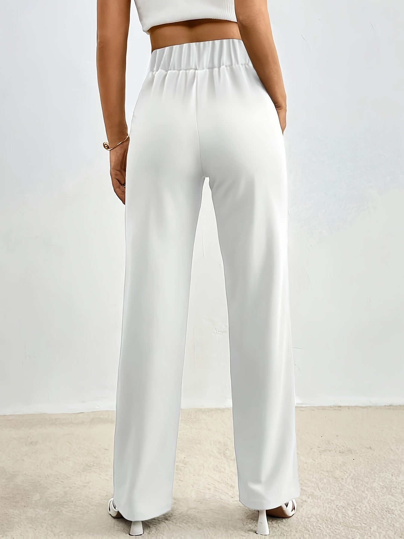 Elegante Rechte Broek voor Vrouw Comfortabel