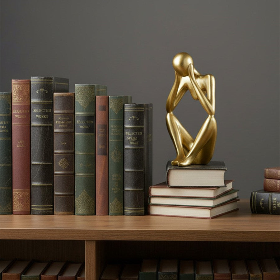Geometrische Hondenbeeldje van IJzer – Minimalistisch Decoratief Sculptuur voor Bureau
