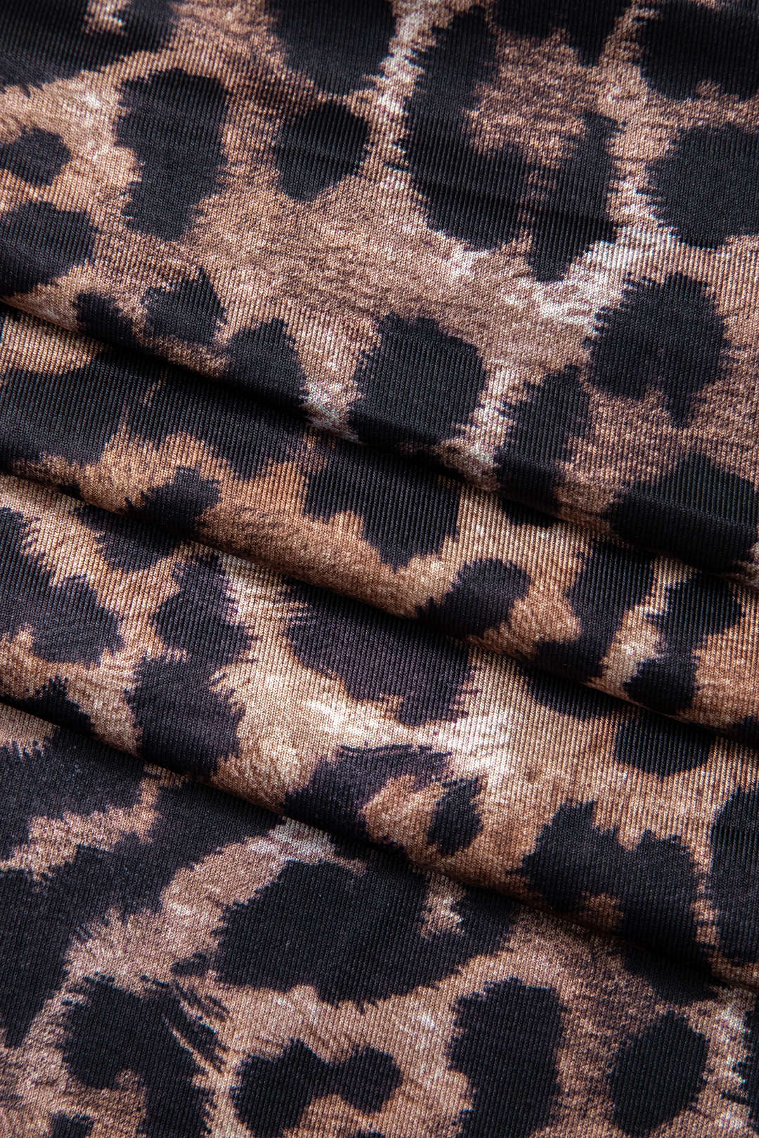Leopard Maxikleed Lange Verleidelijke Jurk met Beenspleet