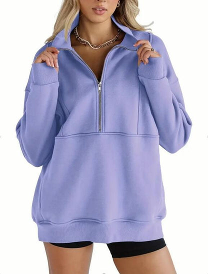 Dames Trui Oversized Warm met Kangoeroezak Comfortabel