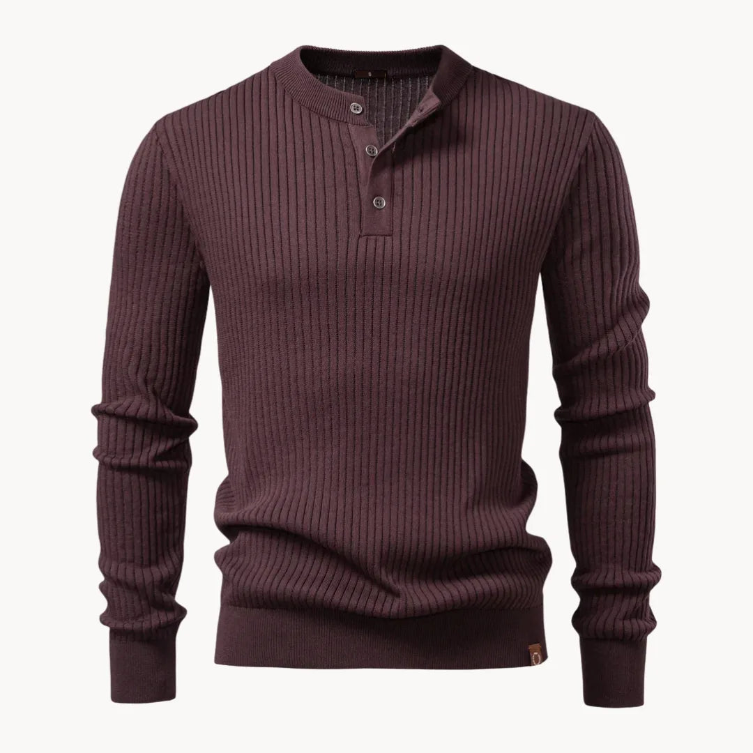 Heren Trui Ronde Hals Knoopsluiting Casual Dagelijkse Trui
