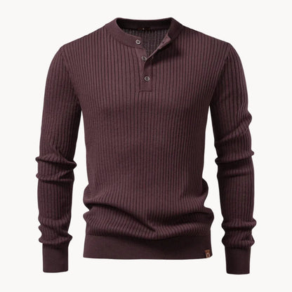 Heren Trui Ronde Hals Knoopsluiting Casual Dagelijkse Trui