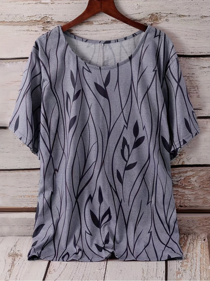 Zomer Shirt Bloeipatronen Floris Stijl
