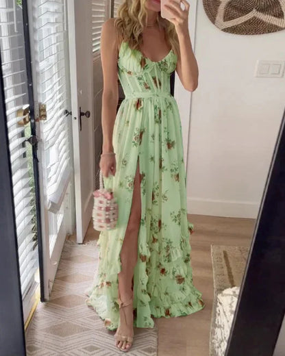 Dames Zomerjurk Bloemen Maxi Jurk voor Vrouw