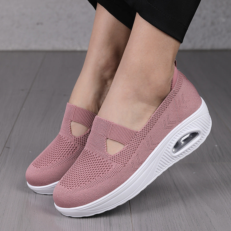 Dames Comfortabele Orthopedische Sneaker Wedgeballetjes