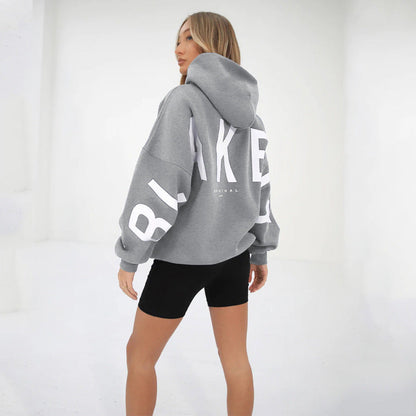 Dames Hoodie Capuchon Warm met Leuke Savannah Print