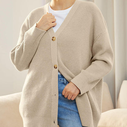 Dames Vest Gebreid Zacht met Knopen Elegante Look