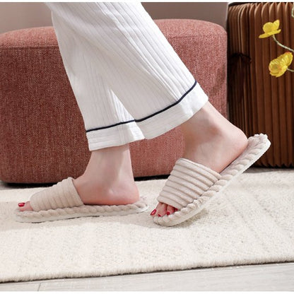 Pantoffels Open Toe met Strepen