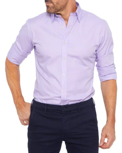 Heren Overhemd Slim Fit Stretch met Ritssluiting
