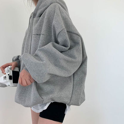 Dames Hoodie Space Print Casual Streetwear → Dames Hoodie Space Print Casual Straatmode