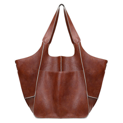 Dames Schoudertas Groot Faux Leer Vintage Look