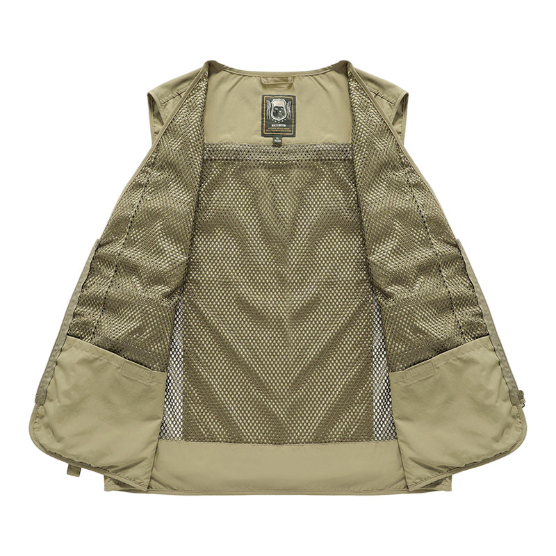 Gilet Cargo Heren met Taschen en Ritsen