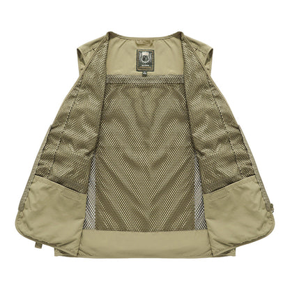 Gilet Cargo Heren met Taschen en Ritsen