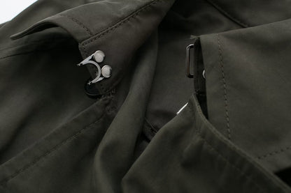 Dames Trenchcoat Lange Voorjaarsjas met Ceintuur Trendy Look
