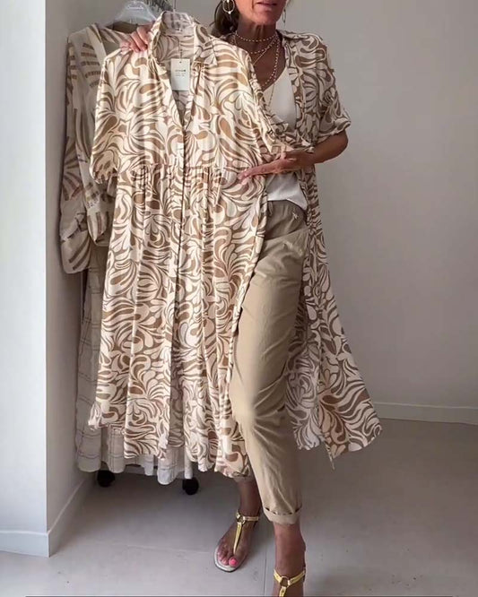 Vrouwen Jurk Korte Mouw Zomerjurk Casual Stijl - StudioMarella