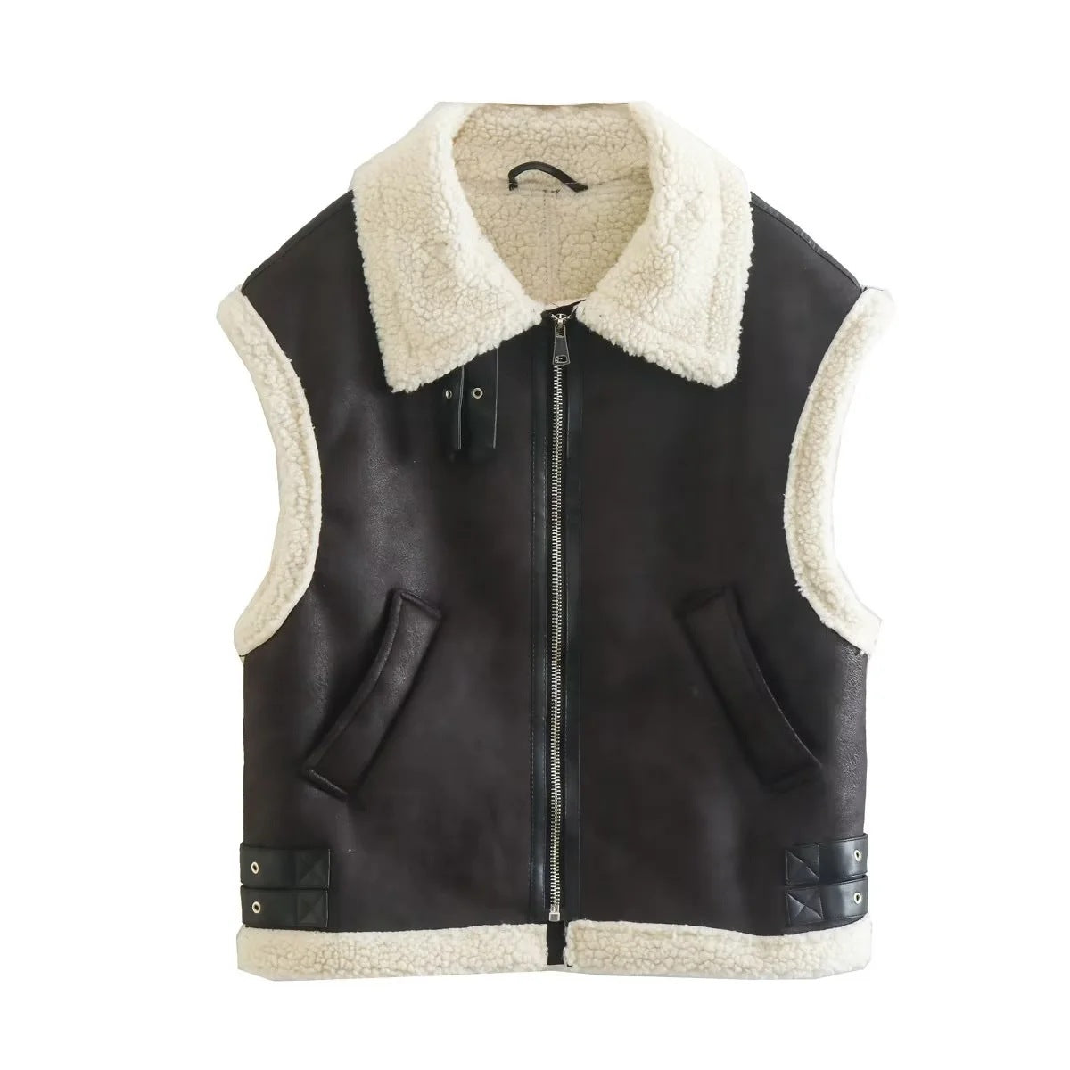 Dames Teddyjas Zacht met Aviator Stijl