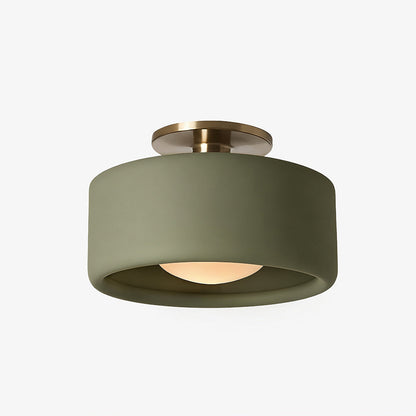 Keramische Plafondlamp Scandinavisch Design met Halfrond Porselein Kap