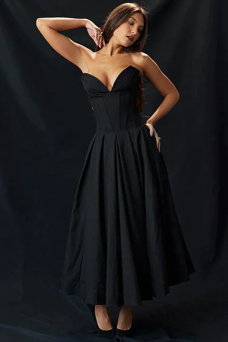 Elegante Strapless Jurk voor Vrouwelijke Schoonheid