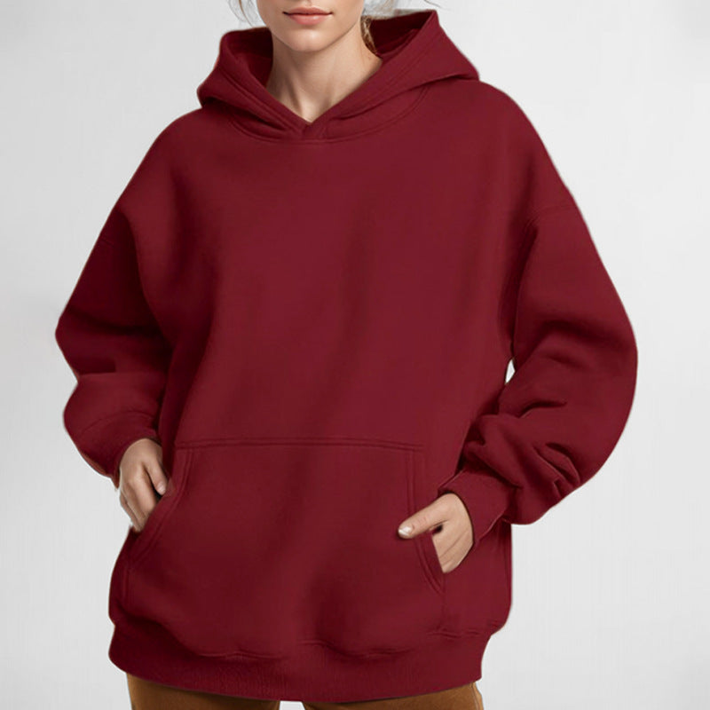 Dames Hoodie Zacht en Casual met Kangaroo Zakken Oversized
