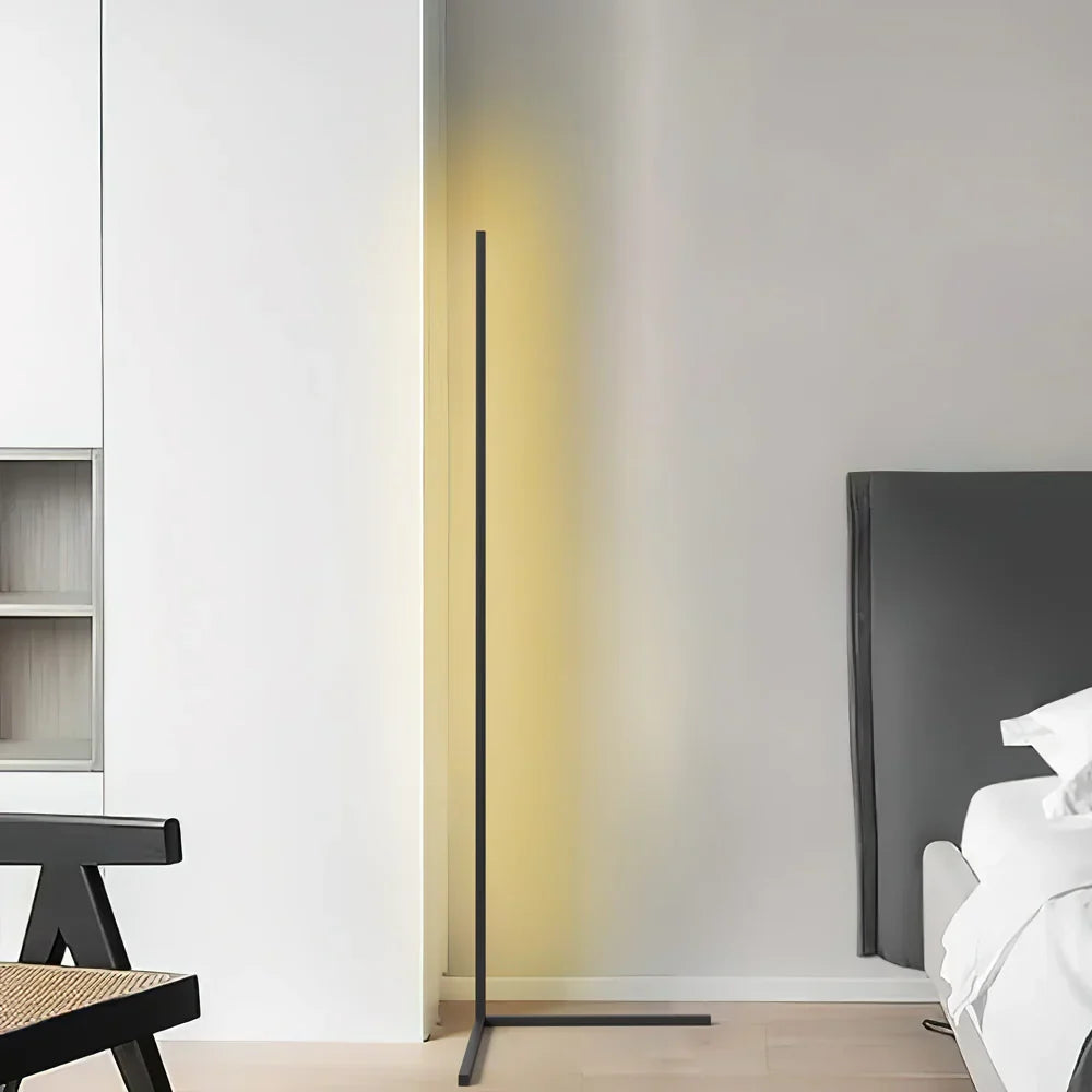 Vloerlamp LED Dimbaar Afstandsbediening 142cm Aluminium Minimalistisch Woonkamer Slaapkamer