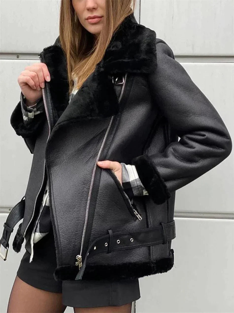 Bontjas Katie Stijlvol Warm Vintage Look