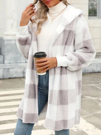 Damesvest Warm en Comfortabel met Capuchon en Lange Mouwen - StudioMarella