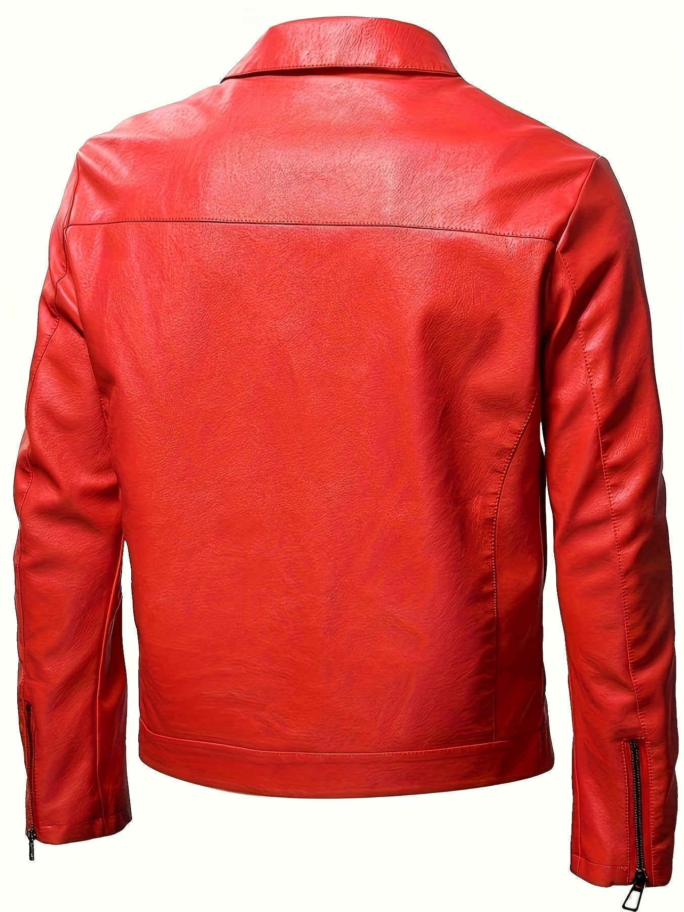 Leren Jas Elegant Zwarte Heren
