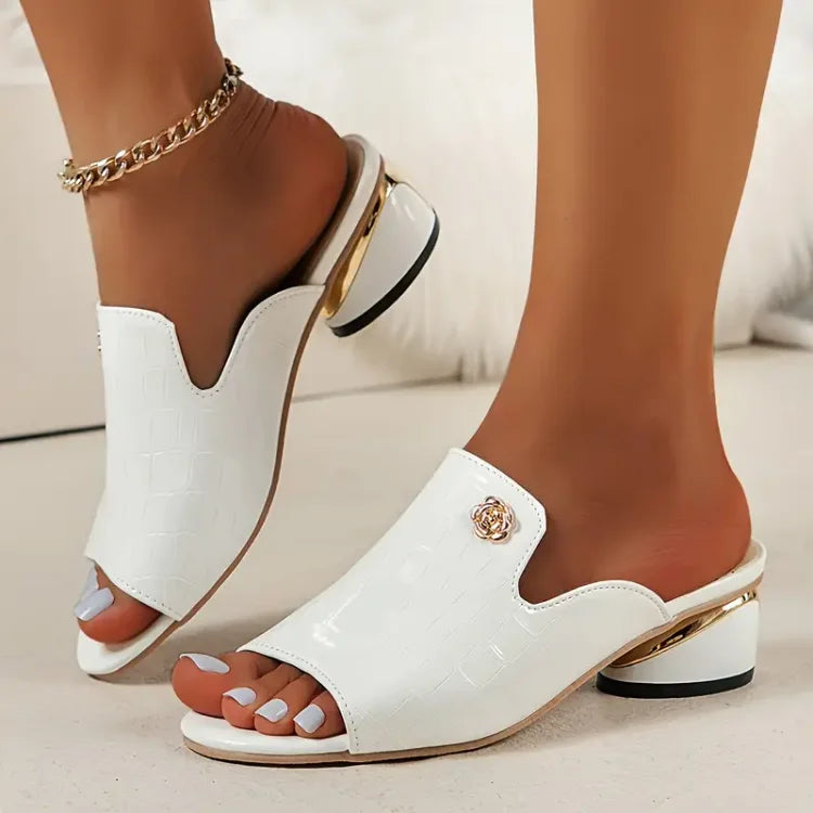 Elegante Chunky Hak Sandalen voor Vrouw