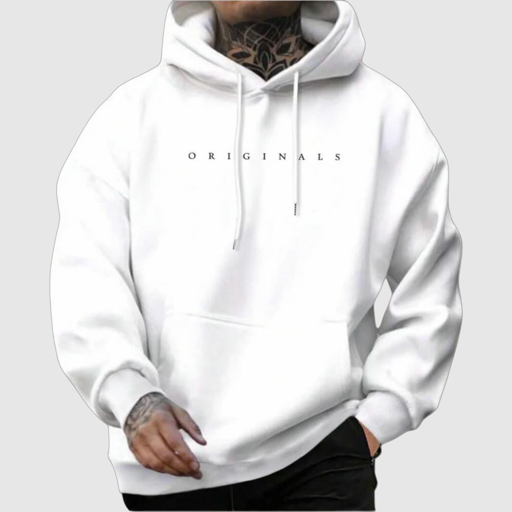 Heren Hoodie Loose Fit – Casual Sweatshirt met Minimalistisch Design - StudioMarella