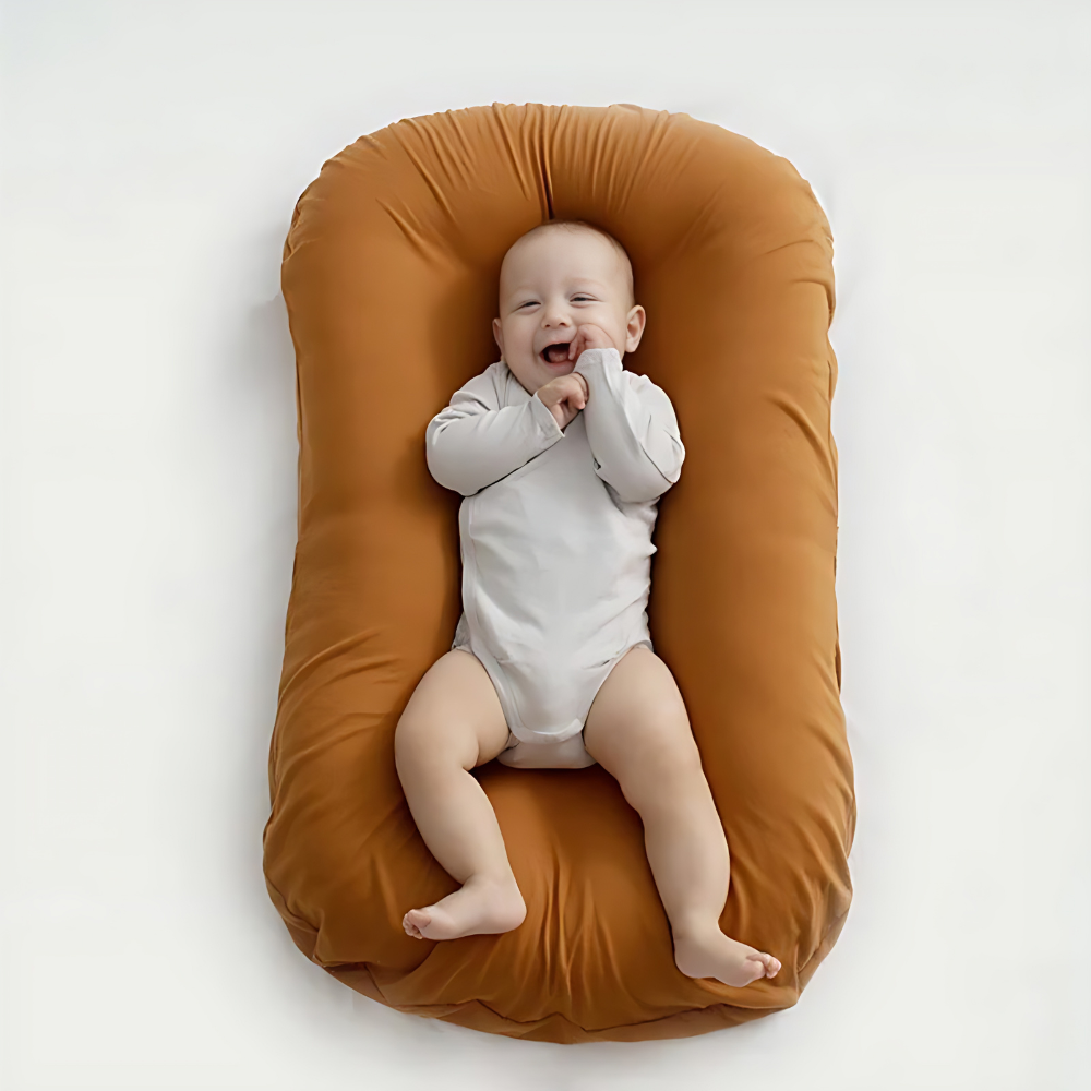 Babykussen Ergonomisch Katoen – Ademend Steunkussen voor Baby's en Peuters – Zacht Ondersteunend Hoofdkussen voor Rustmomenten