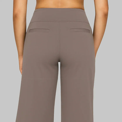 Dames Stretchbroek Hoge Taille met Zakken Comfortabel