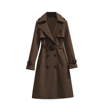 Dames Trenchcoat Waterdicht Mid Lengte Stijlvol