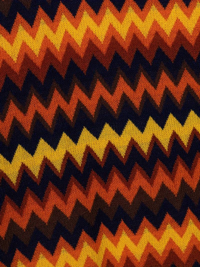 Retro Trui Zigzag Patroon Vintage Look