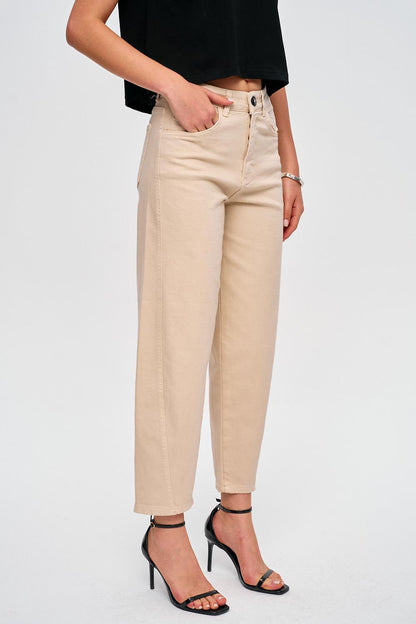 Vrouwelijke Wijd Balloon Jeans Stijlvol Model