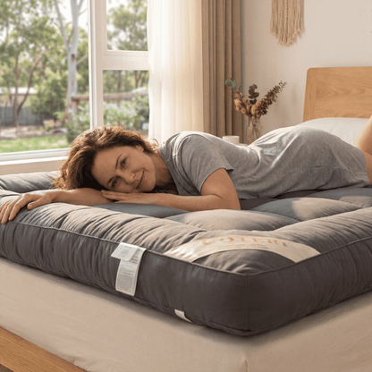 Bamboe Matrastopper Houtskool Hypoallergeen 1000GSM 5cm Dik Verkoelend Antibacterieel Ademend