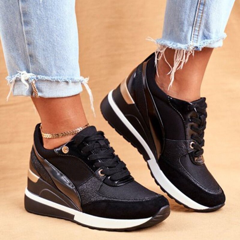 Sneakers met hak voor dames