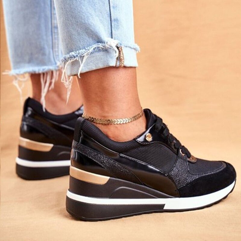 Sneakers met hak voor dames