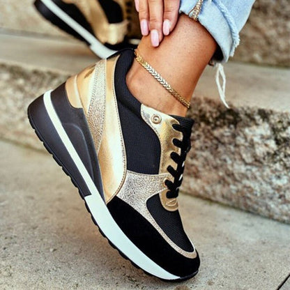 Sneakers met hak voor dames