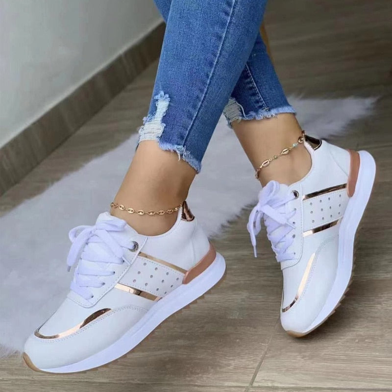 Dames Sneakers Ademend Comfort Casual Schoenen Elegant Design voor Dagelijks Gebruik Zachte Zool Sportieve Look Moderne Stijl
