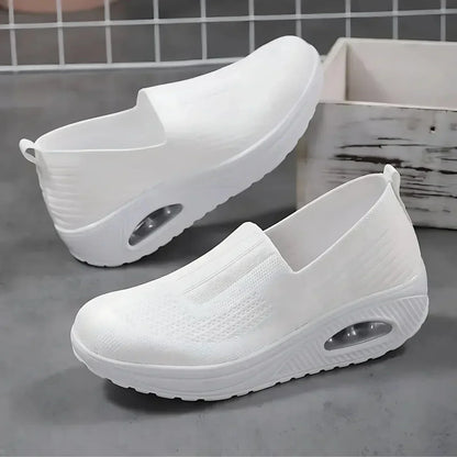 Sportieve Wandelsneakers met Ergonomische Ondersteuning Zwart Wit Marineblauw Beige Grijs Roze Rood Dames Heren Ademend Comfortabel Dagelijks