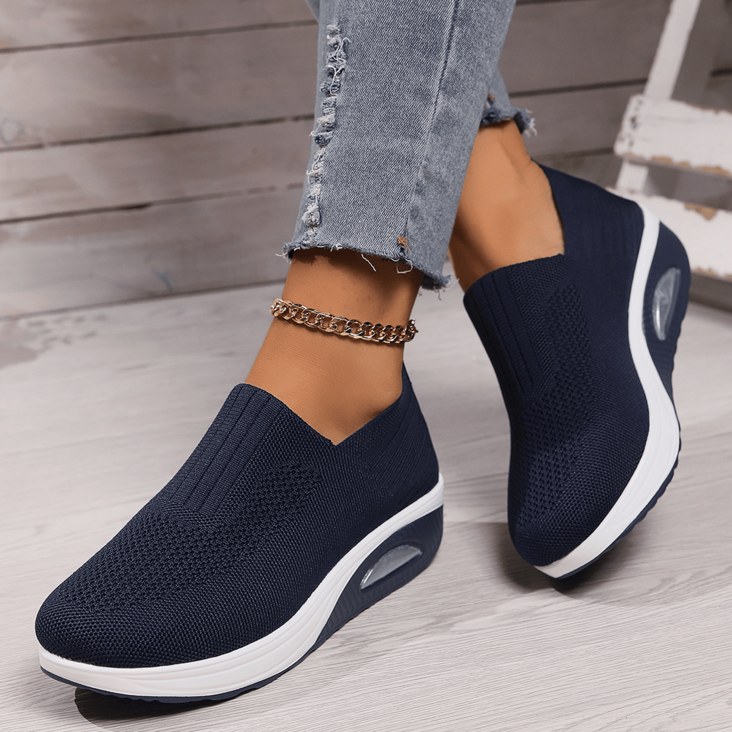 Sportieve Wandelsneakers met Ergonomische Ondersteuning Zwart Wit Marineblauw Beige Grijs Roze Rood Dames Heren Ademend Comfortabel Dagelijks