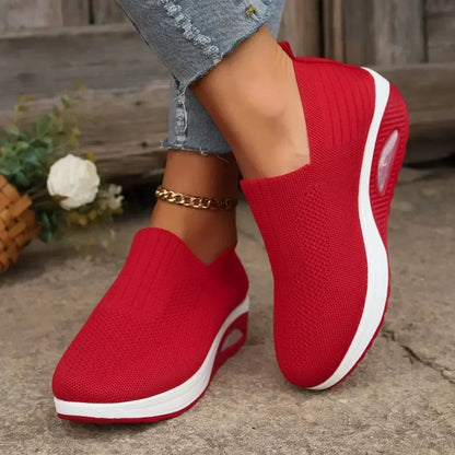 Sportieve Wandelsneakers met Ergonomische Ondersteuning Zwart Wit Marineblauw Beige Grijs Roze Rood Dames Heren Ademend Comfortabel Dagelijks