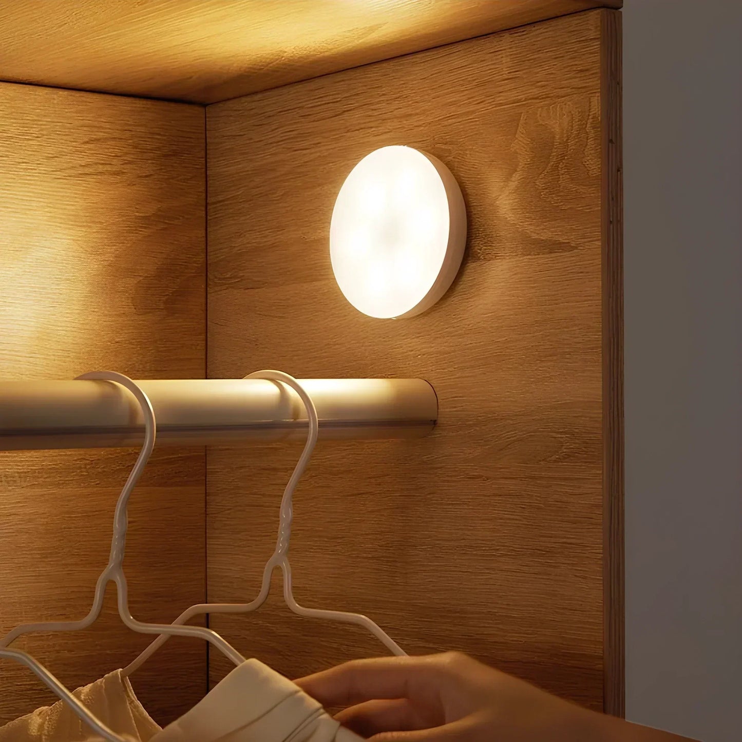 Bewegingssensor Lamp Draadloos ABS Compact Hal Trap Kast Nachtlamp Automatisch Licht USB Oplaadbaar