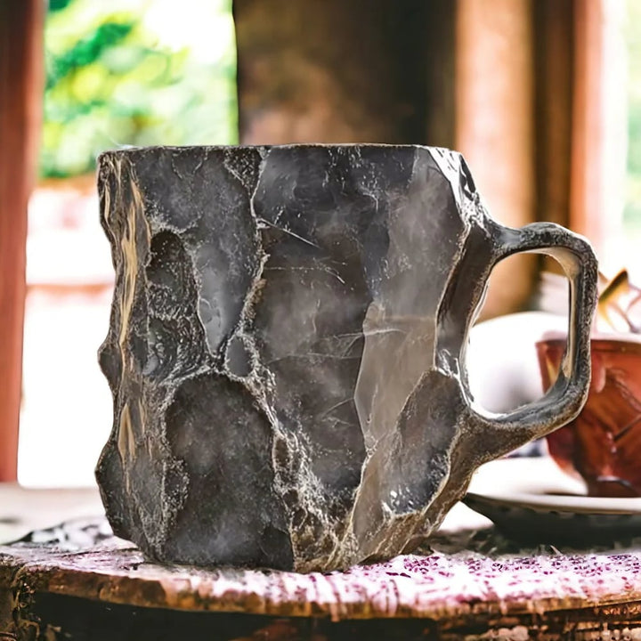 Design Drinkbeker met Kristalstructuur – Luxe Kop voor Koffie, Thee & Koude Dranken