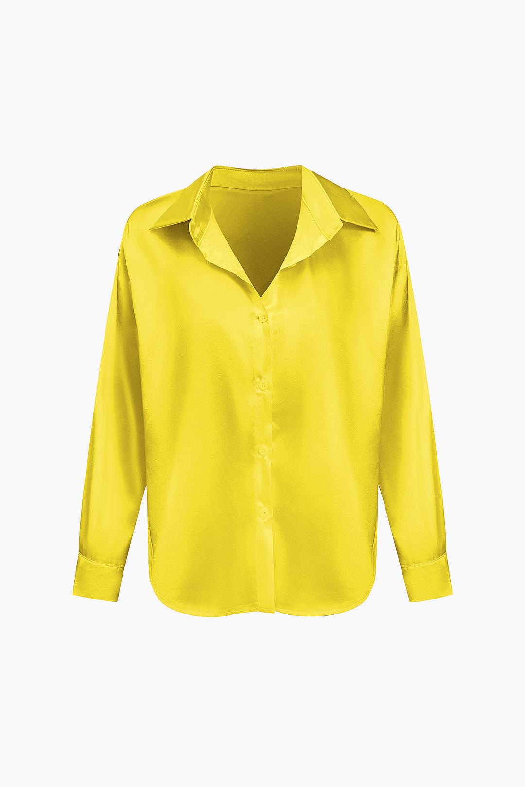 Vrouwelijke Blouse van Satijn Lang Mouw Elegant Model