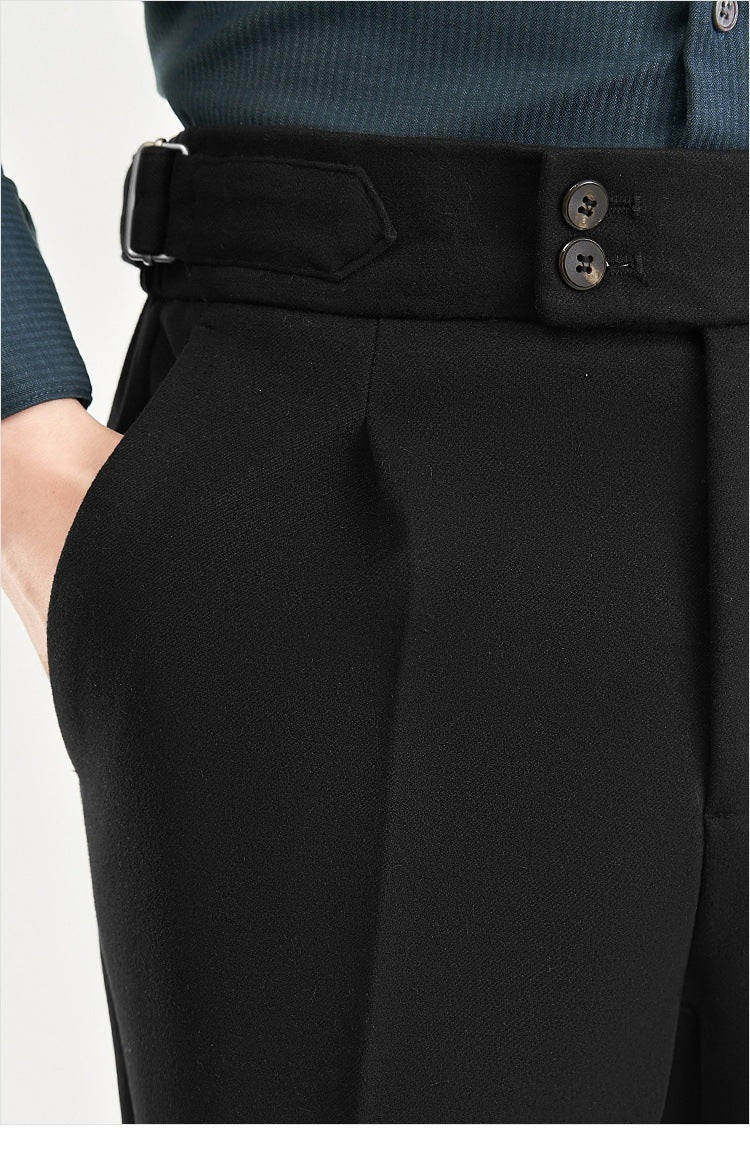 Heren Broek Tweed Comfortabel Vintage Stijl
