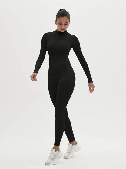 Warme Fleece Jumpsuit voor Vrouw met Stretch