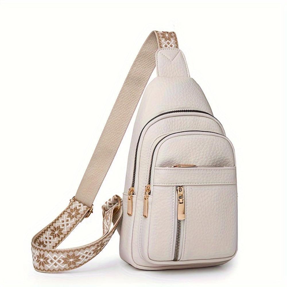 Vintage Crossbody Schoudertas Leer met Vakken voor Vrije Tijd Sport Retro Dagelijks Gebruik Dames Handtas