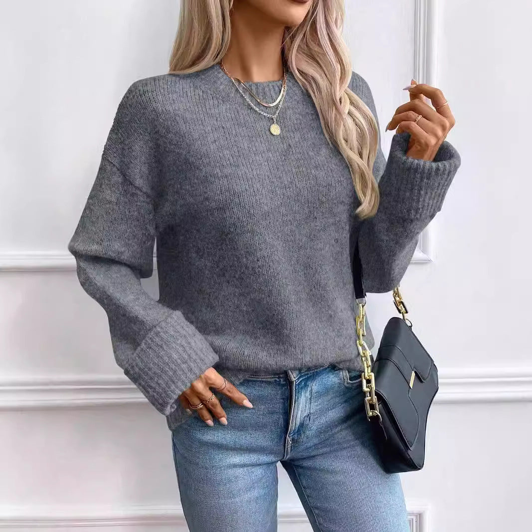 Dames Trui Gebreid Basic Elegante Stijl